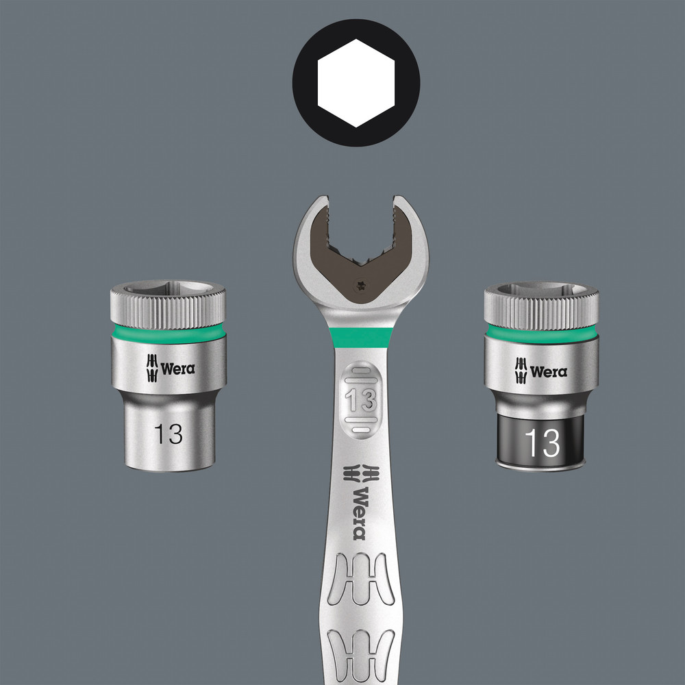 WERA 8790 HMC HF Zyklop socket with 1/2" drive with holding function 13.0x37.0mm