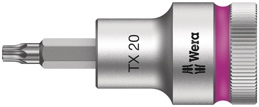WERA 8767 C HF TORX® Zyklop bit socket with 1/2" drive with holding function TX 20x60.0mm