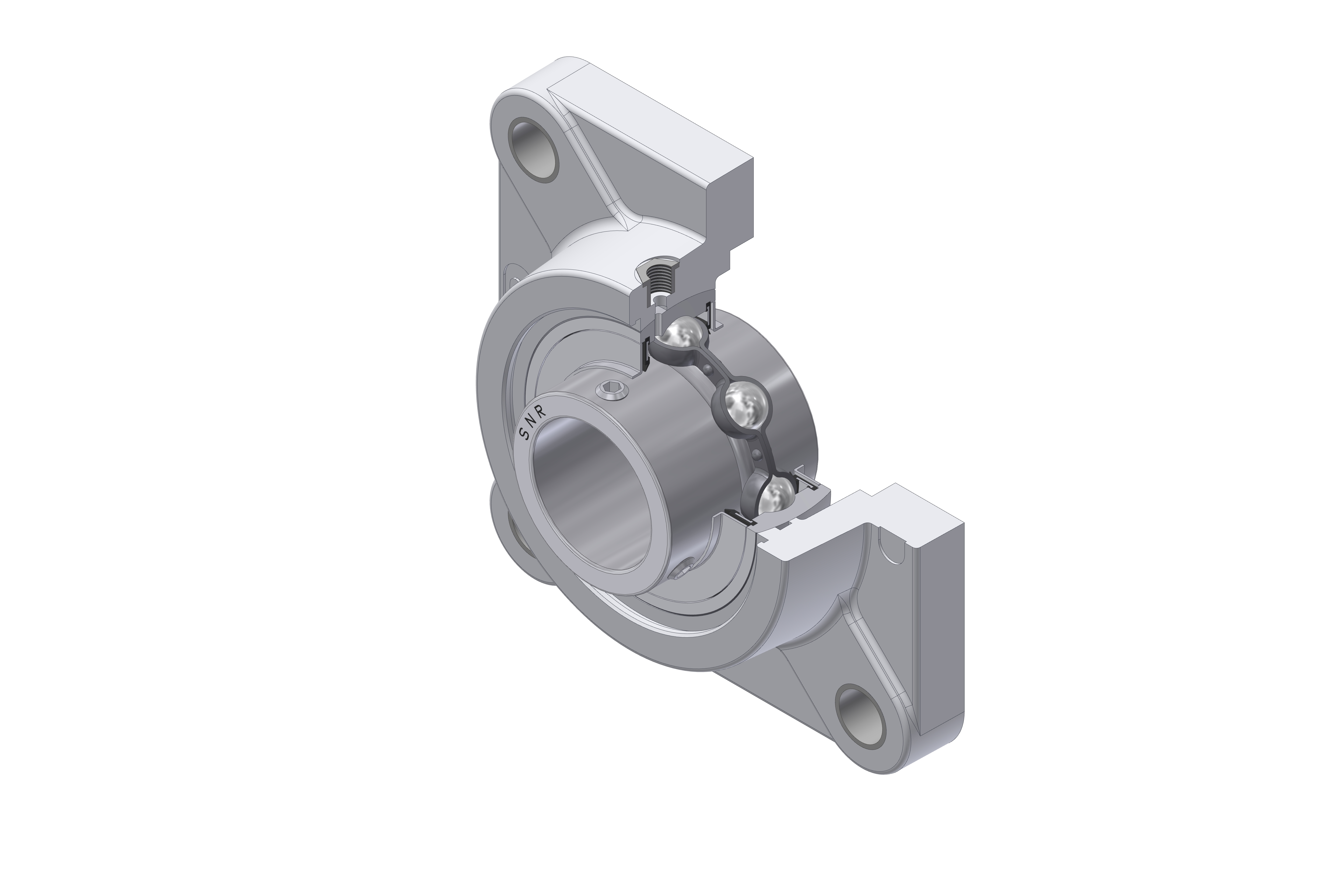 SNR - Bearing Unit - MUCFPL208-24 - 38.10 x 80.00 x 49.20