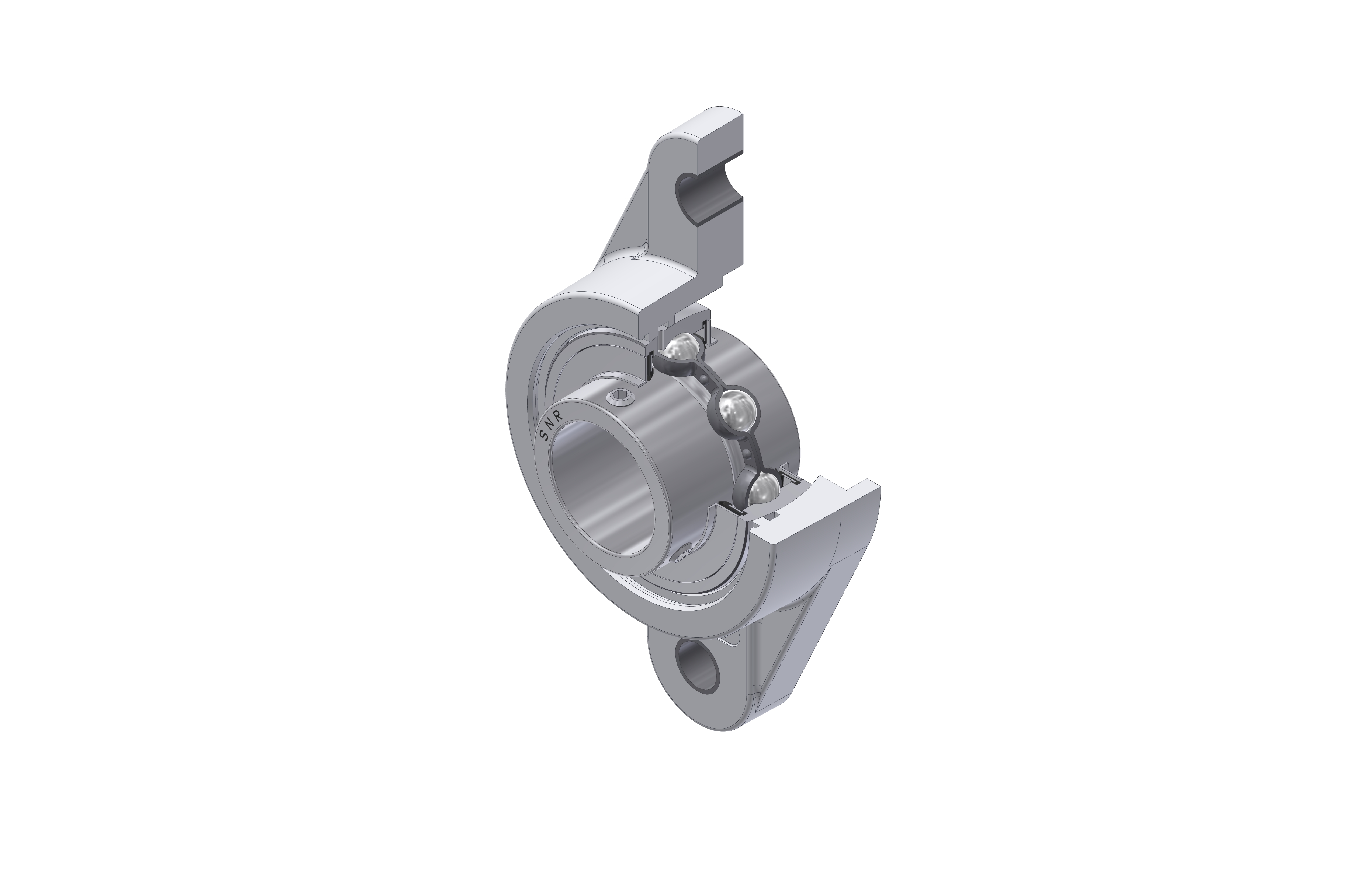 SNR - Bearing Unit - MUCNFL207-20 - 31.75 x 72.00 x 42.90