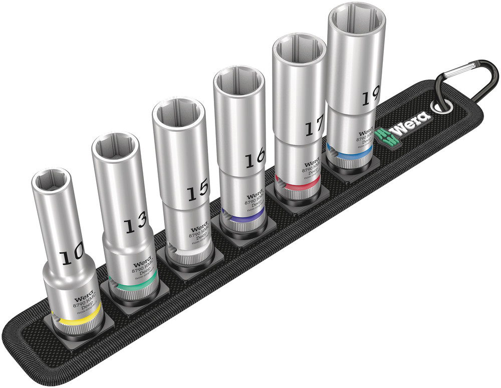 WERA Belt C Deep 1 socket set, 1/2" drive