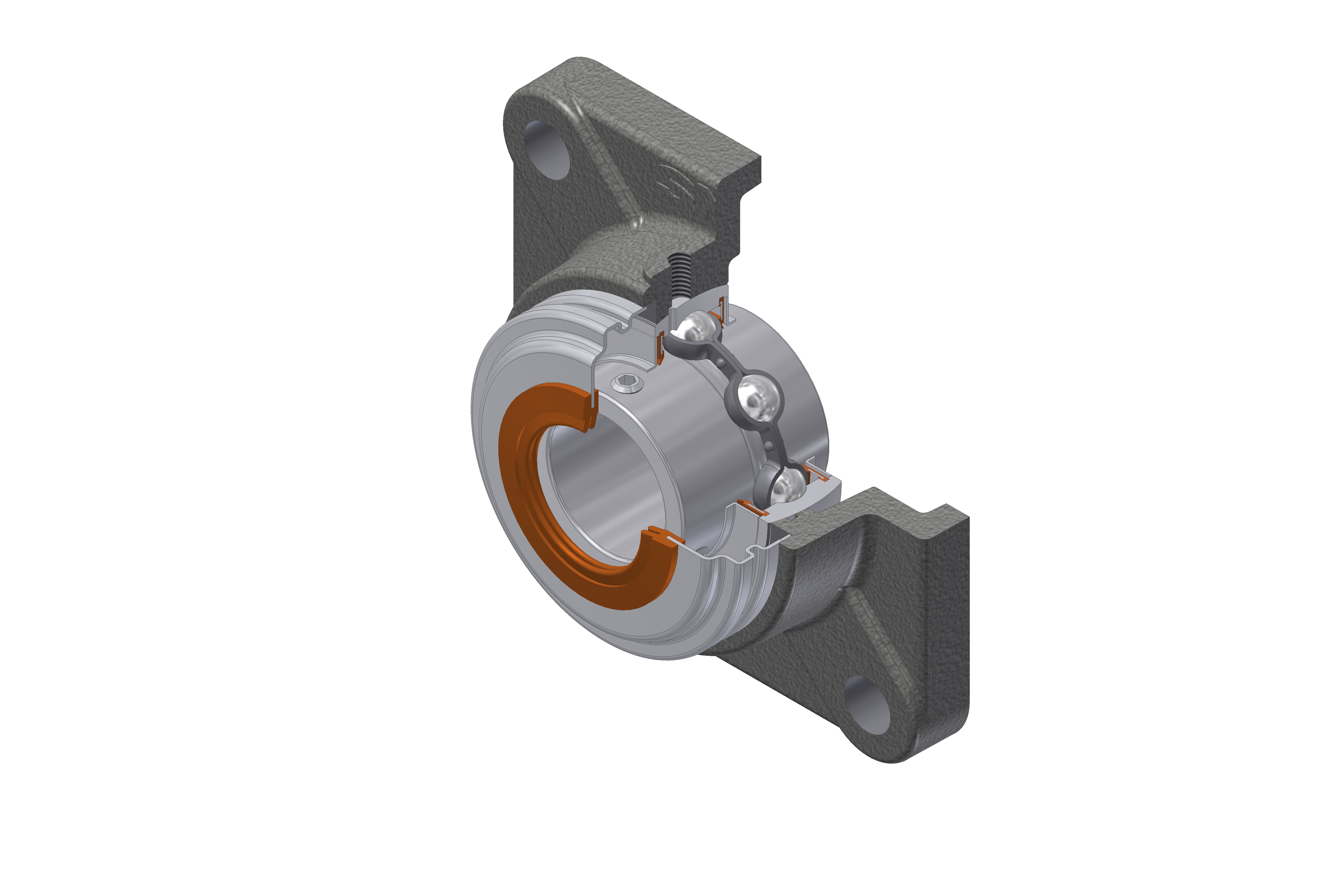 SNR - Bearing Unit - SUCF207-23CC - 36.51 x 72.00 x 42.90