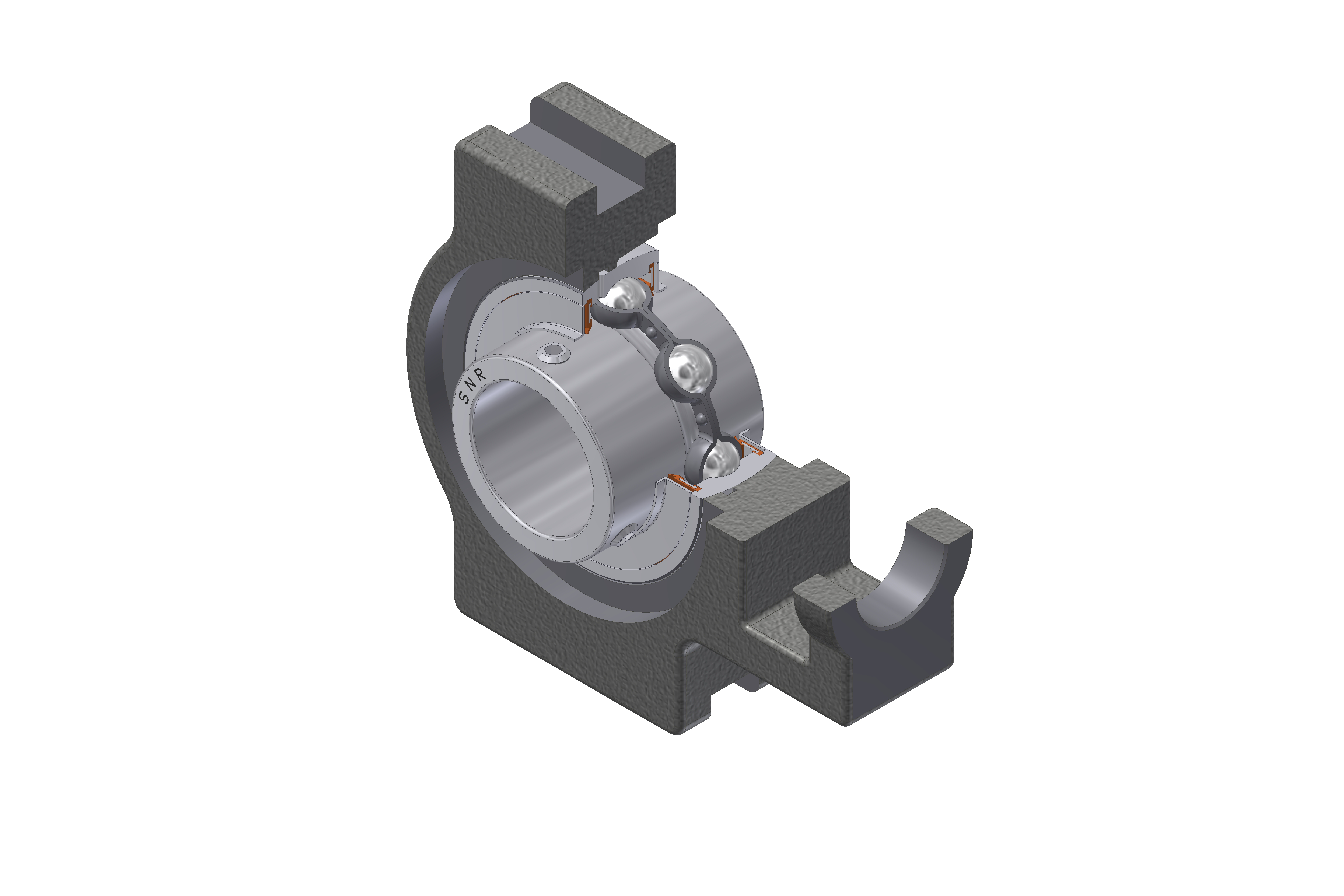 SNR - Bearing Unit - SUCT206-19N - 30.16 x 62.00 x 38.10