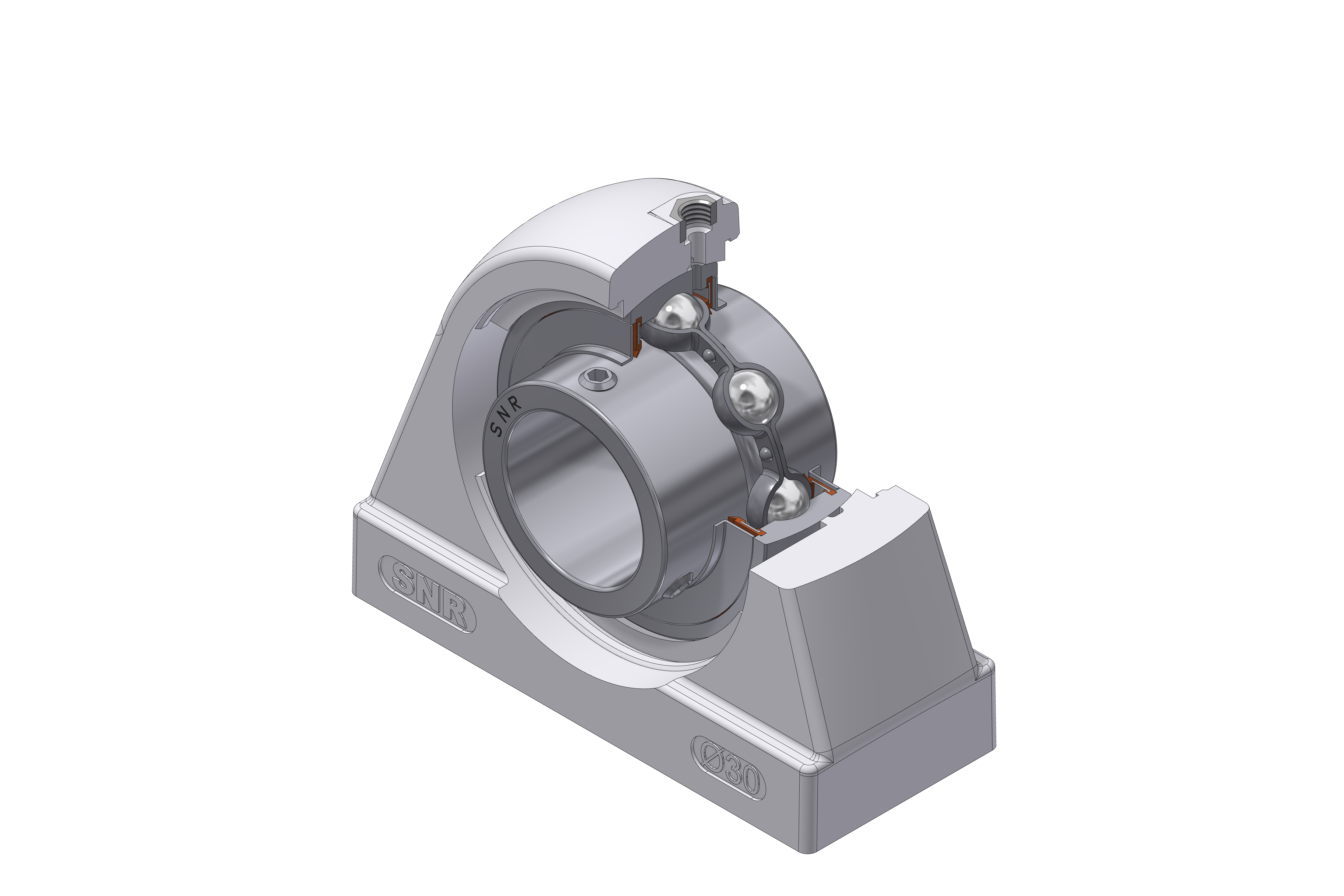 SNR - Bearing Unit - MUCTBL205 - 25.00 x 52.00 x 34.10