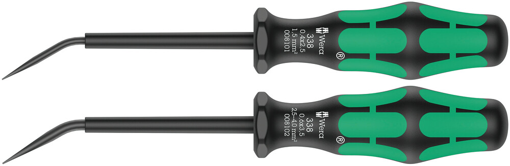 WERA 338/2 Set of actuation tools for terminal blocks (spring cages)