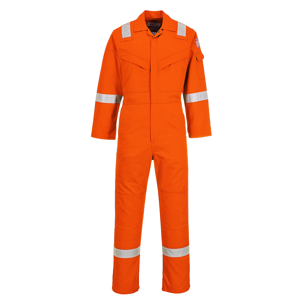 Flame Resistant Anti-Static Coverall 350g Orange