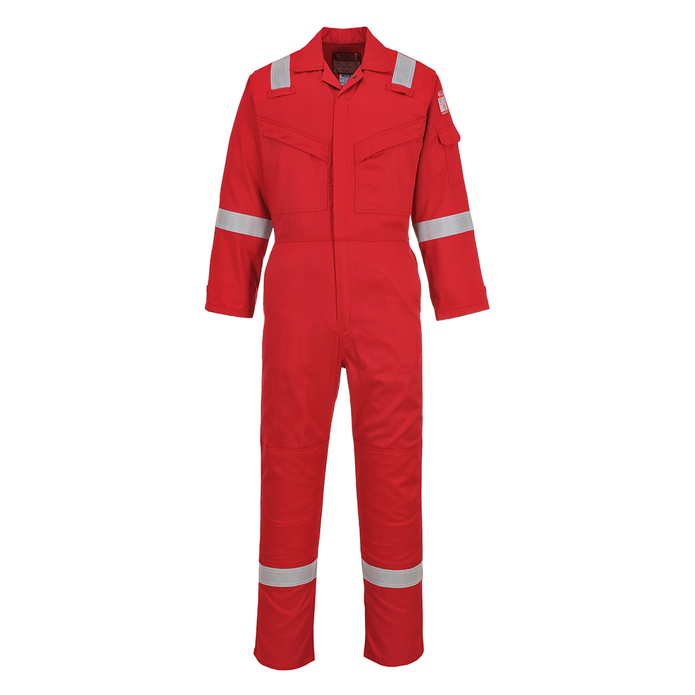 Super Light Weight Flame Resistant Anti-Static Coverall Red