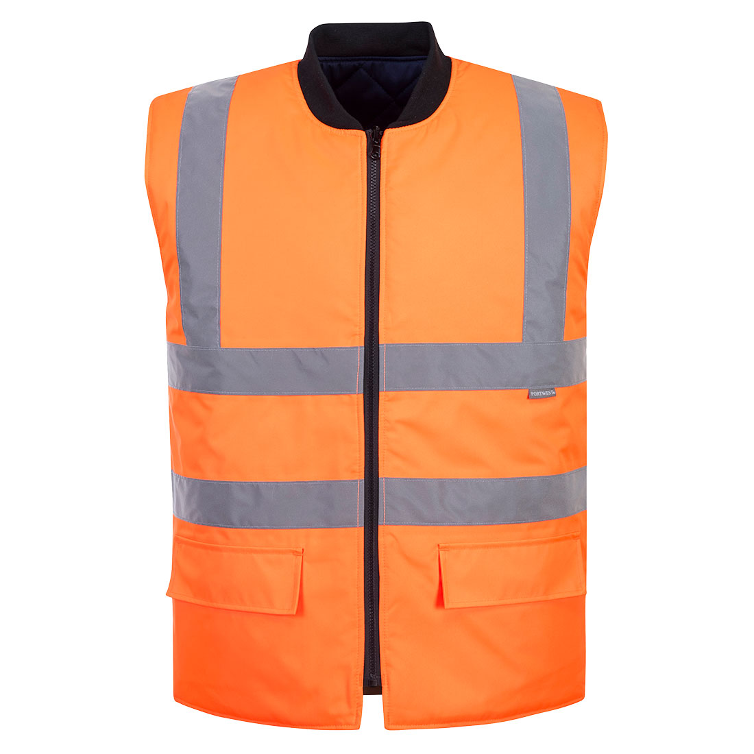 S469 Hi-Vis Reversible Bodywarmer Orange