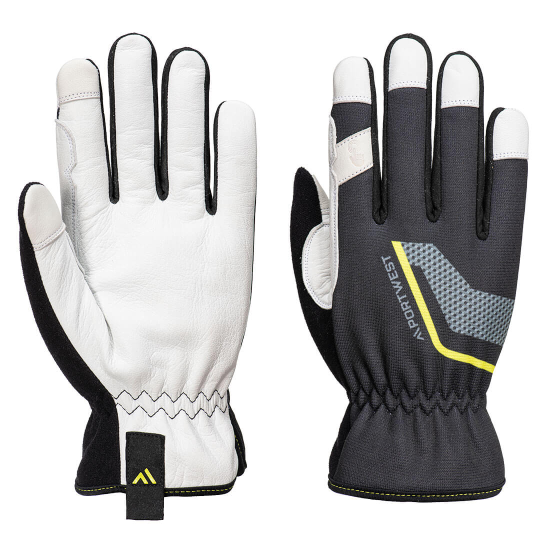 A775 - Stretch Utility Leather Glove Black