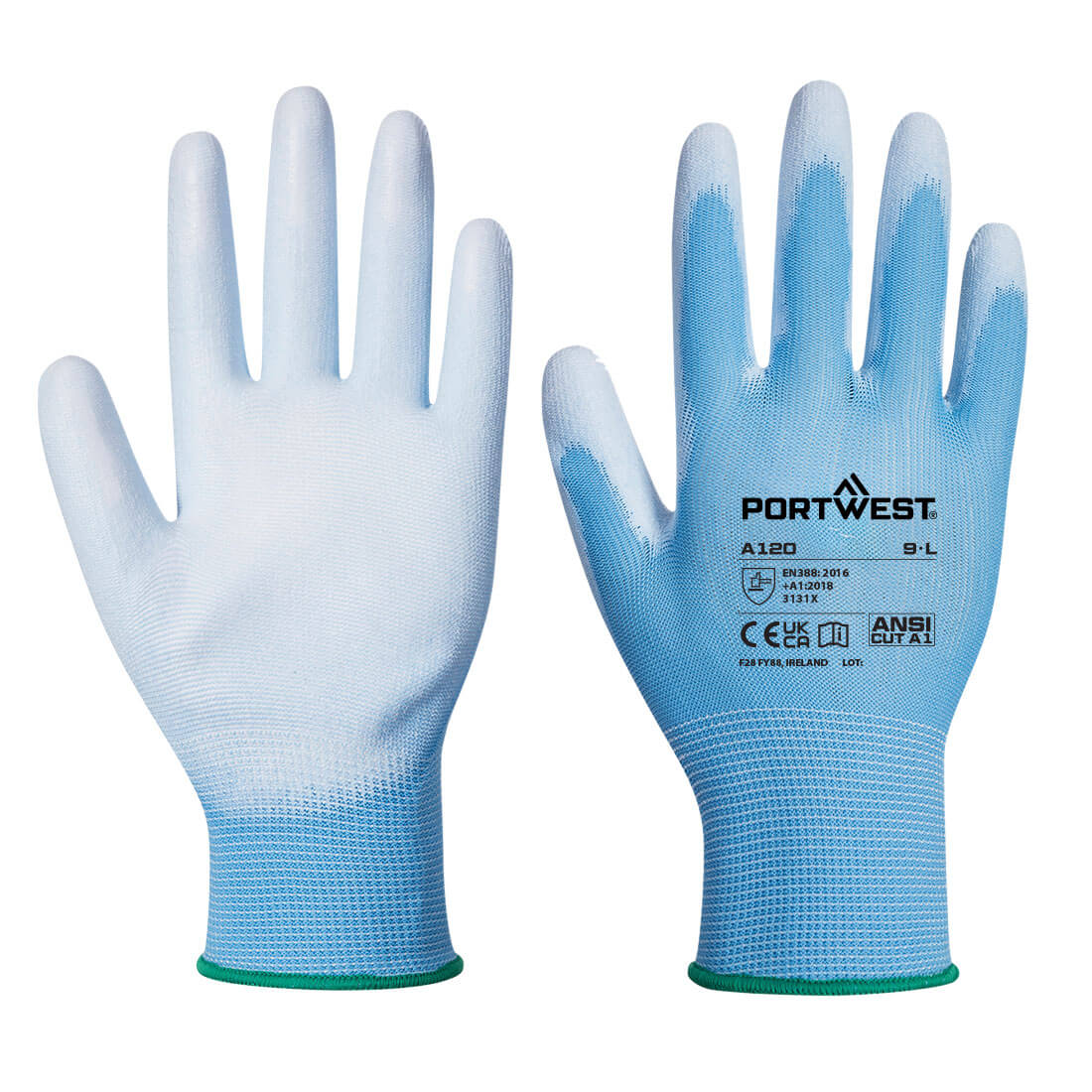 A120 PU Palm Glove - Blue