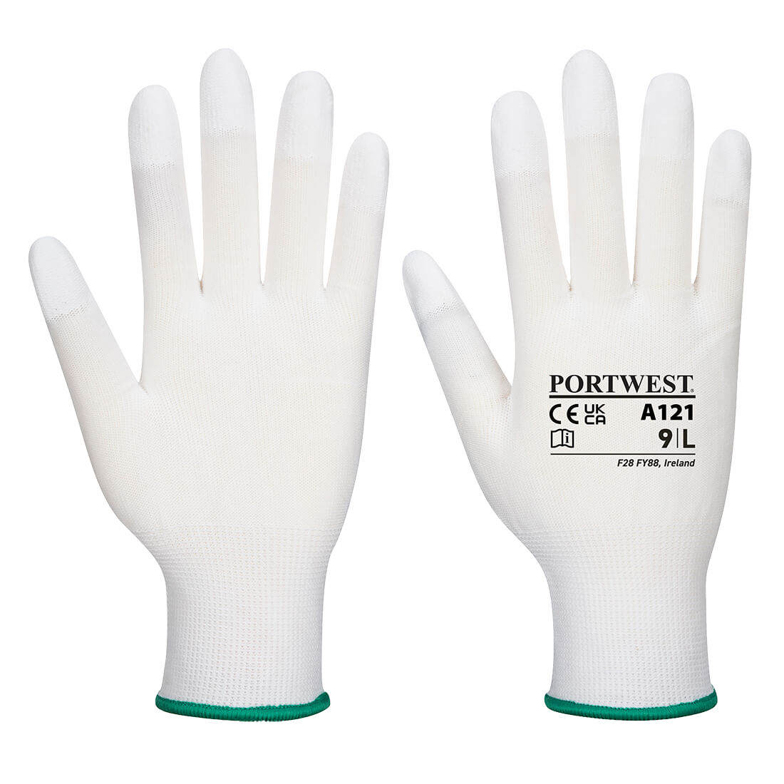 A121 - PU Fingertip Glove White