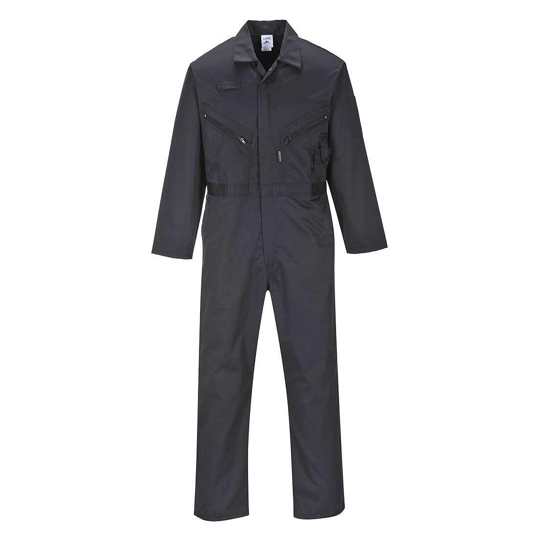 C813 - Liverpool Zip Coverall Black