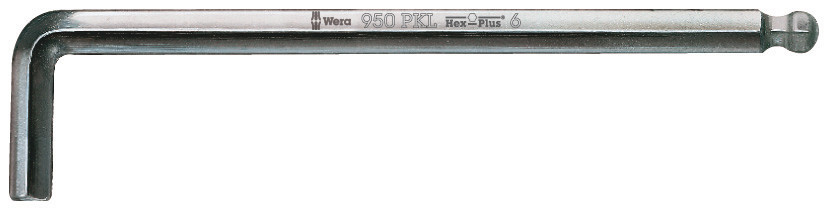 WERA 950 PKL L-key, metric, chrome-plated 4.0x140mm