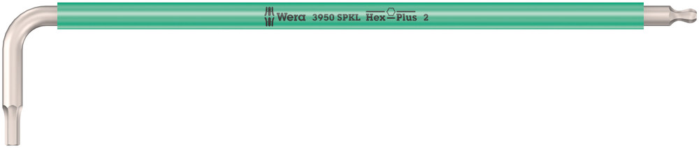 WERA 3950 SPKL Multicolour L-key, metric, stainless 2.0x101mm