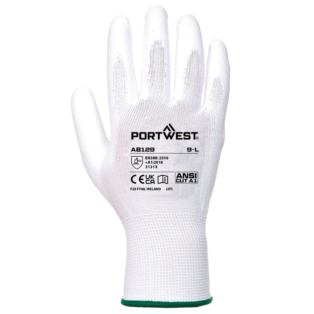 AB129 PU Palm Glove (288 Pairs) White