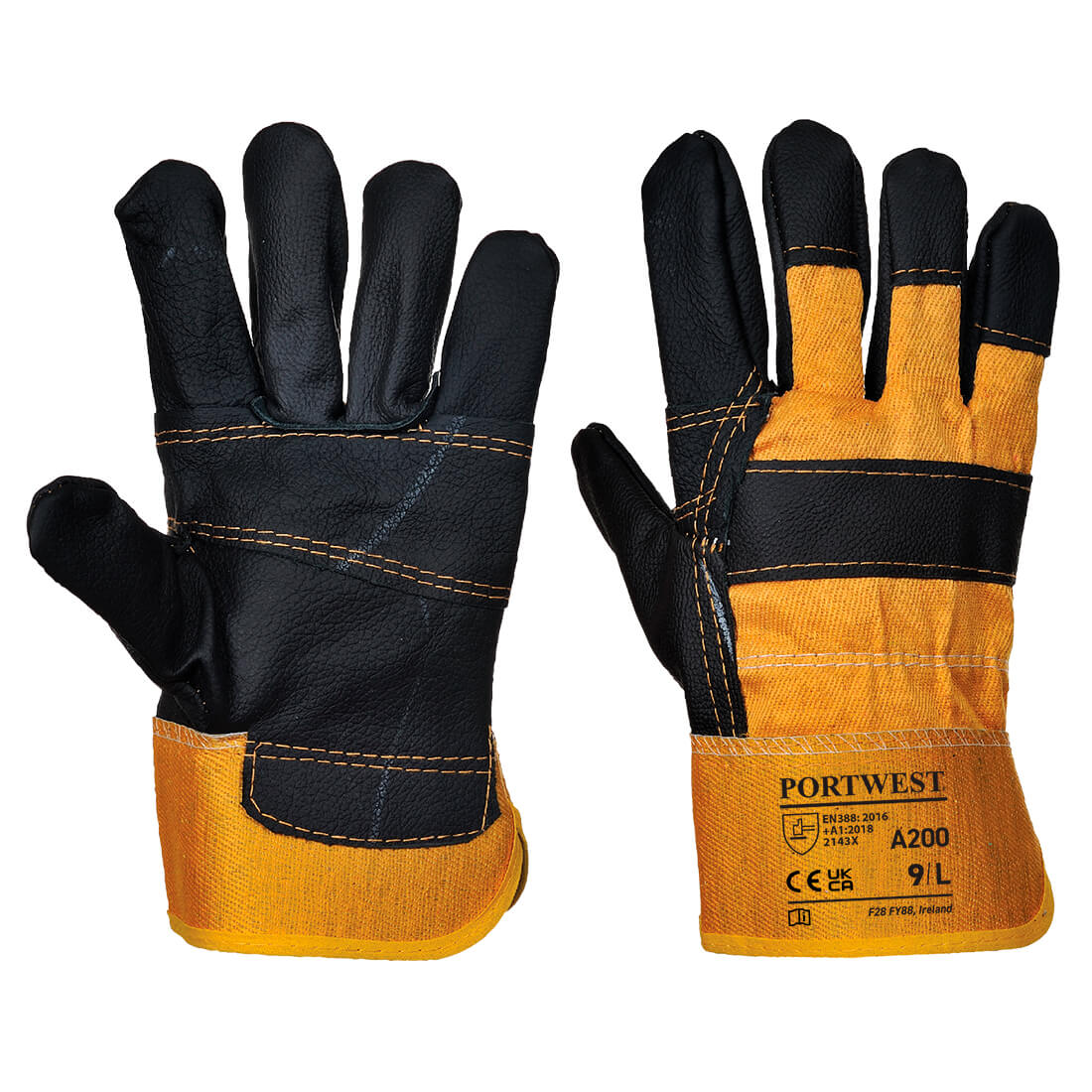 A200 - Furniture Hide Glove Yellow