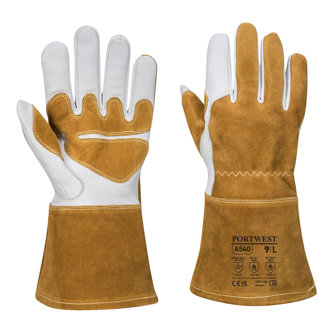 A540 - Mig Welding Gauntlet - Brown