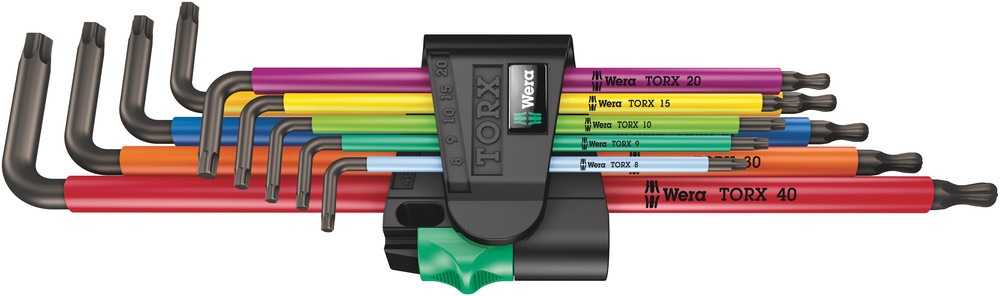 WERA 967/9 TX XL Multicolour 1 L-key set for TORX® screws, long