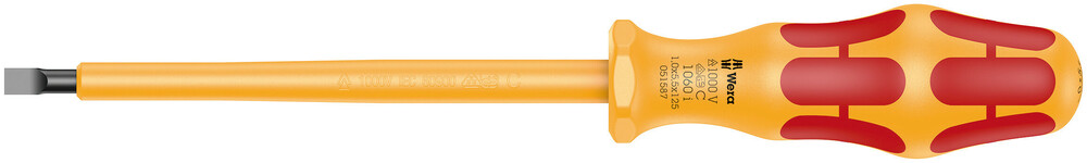 WERA 1060 i VDE-insulated Kraftform slotted screwdriver 1.0x5.5x125mm