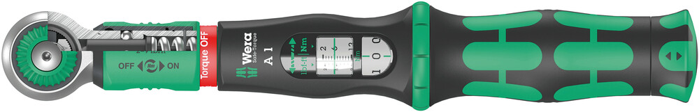 WERA Safe-Torque A 1 torque wrench with 1/4" square head drive, 2-12 Nm 1/4"x2-12mm