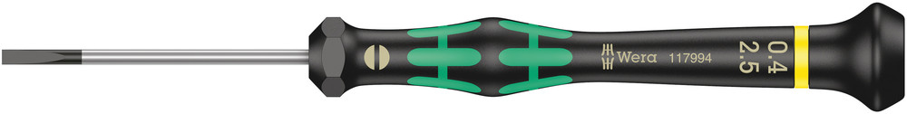 WERA 2035 Screwdriver for slotted screws for electronic applications 0.40x2.5x50mm