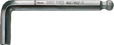 WERA 950 PKS L-key, metric, chrome-plated 1.5x50mm