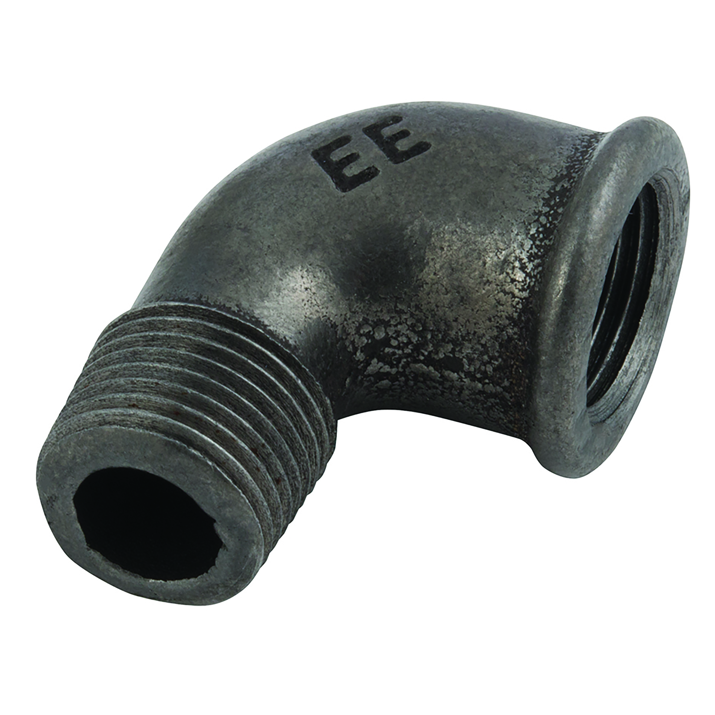 EQUAL ELBOW 4" BLACK BSPT MALE