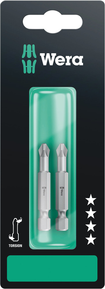 WERA 851/4 TZ SB bits 2 x PH 3x50mm