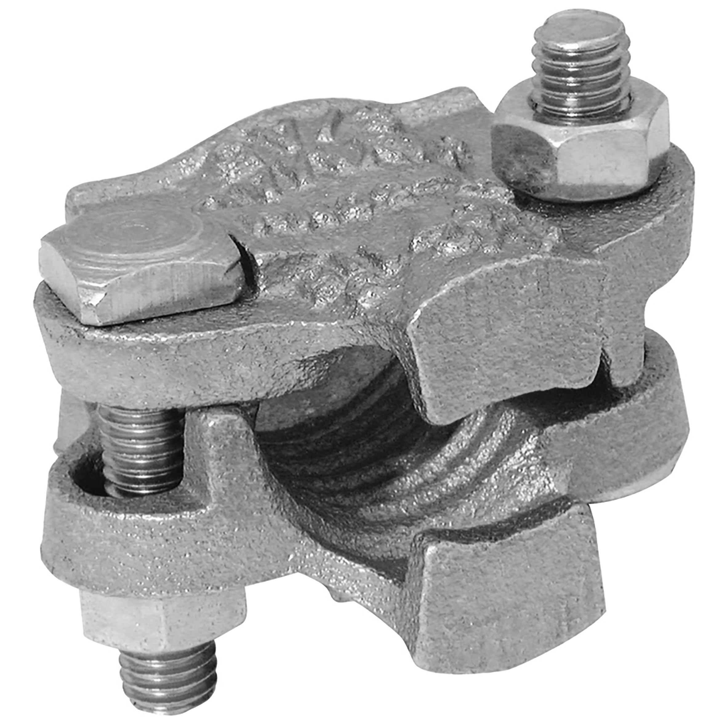 2-BOLT CLAMP PLATED 38MM X 43MM