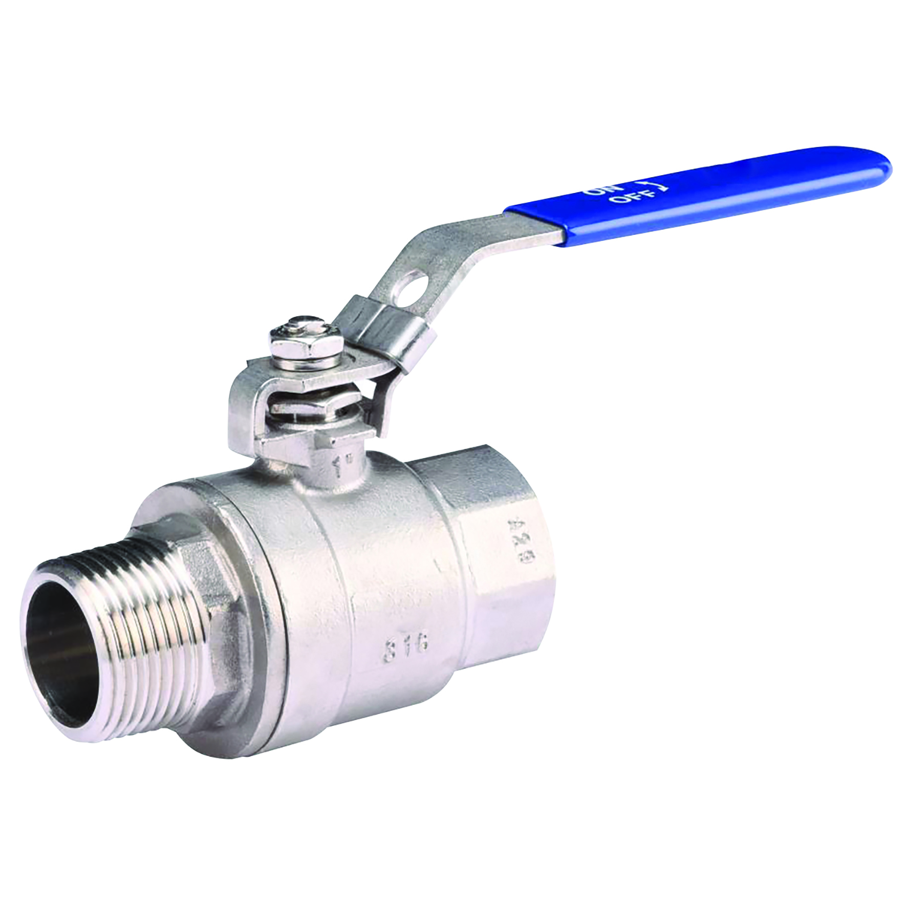 3/8" S/S 2 PCE M X F BALL VALVE PN63