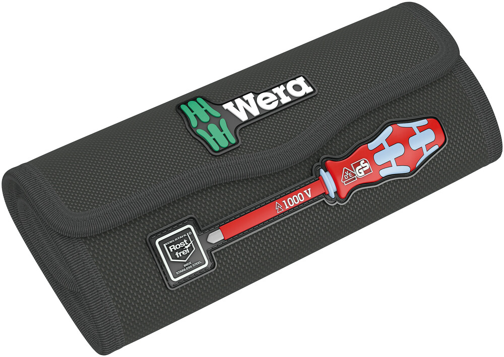 WERA 9477 Folding pouch for sets of up to 17 Kraftform Kompakt VDE Stainless, empty 180.0x85.0mm