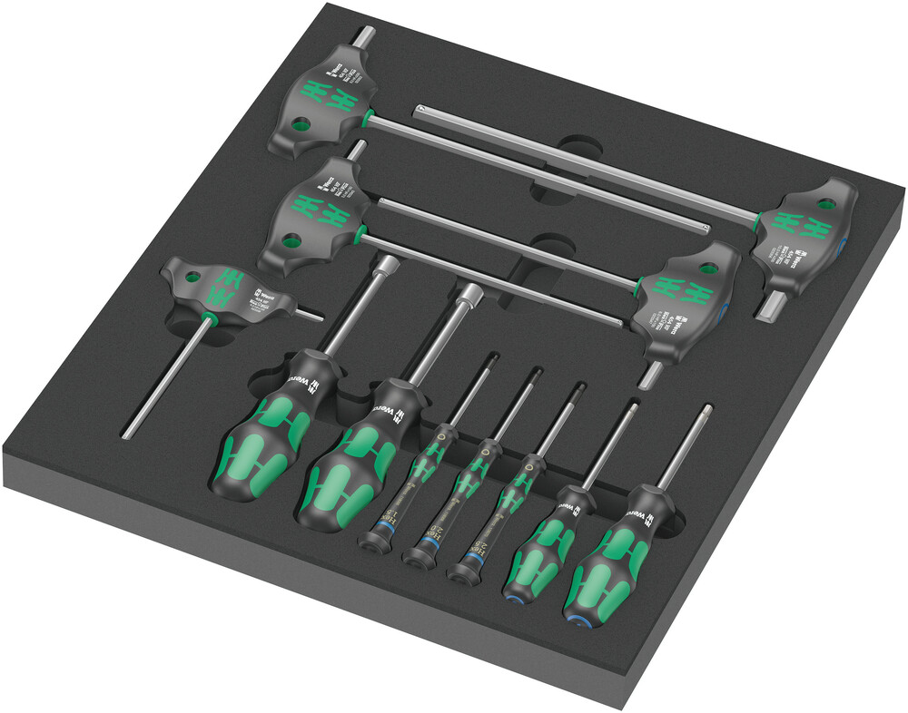 WERA 9713 Foam insert Hex screwdriver set 1mm