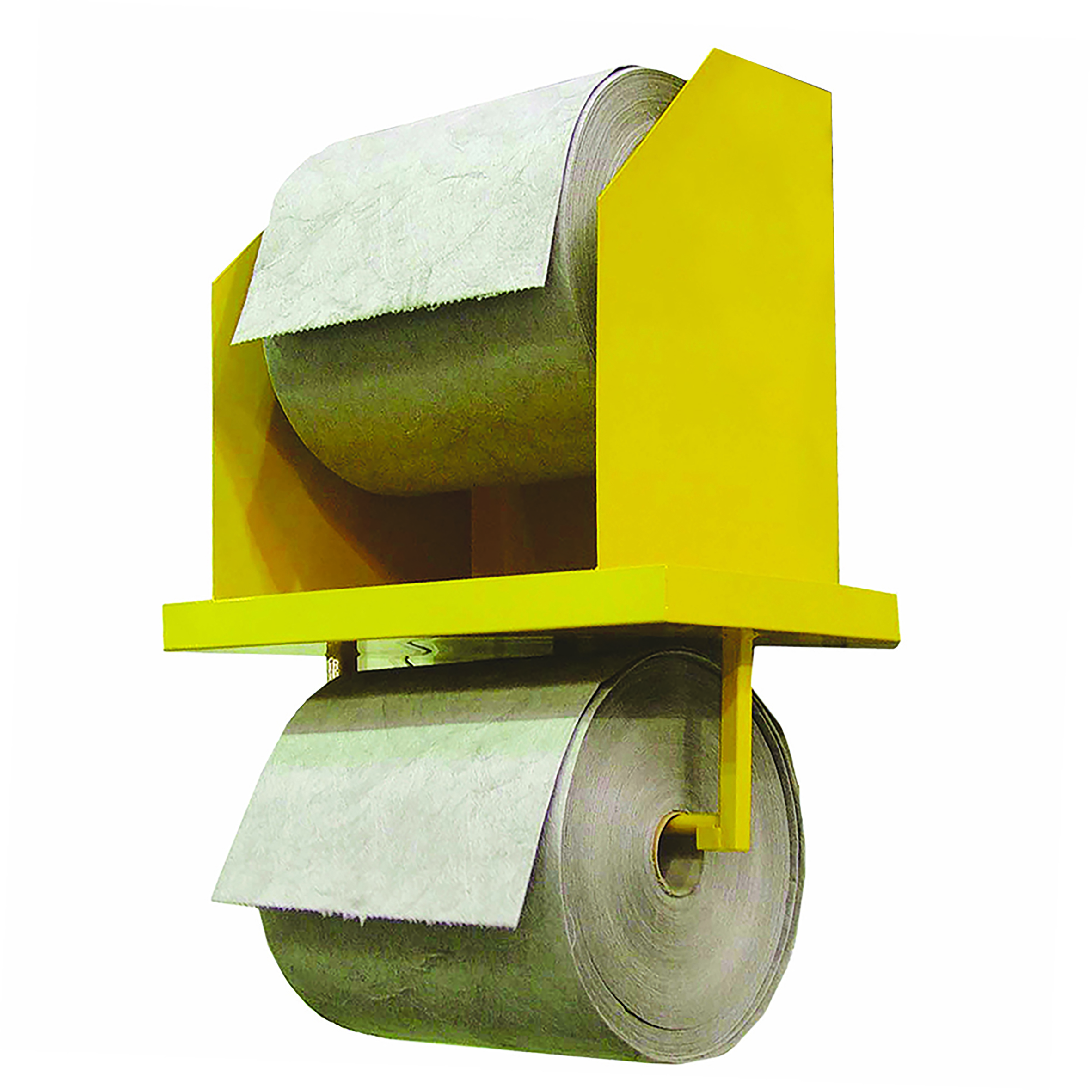 Wall Mount Twin Roll Steel Dispensing Station