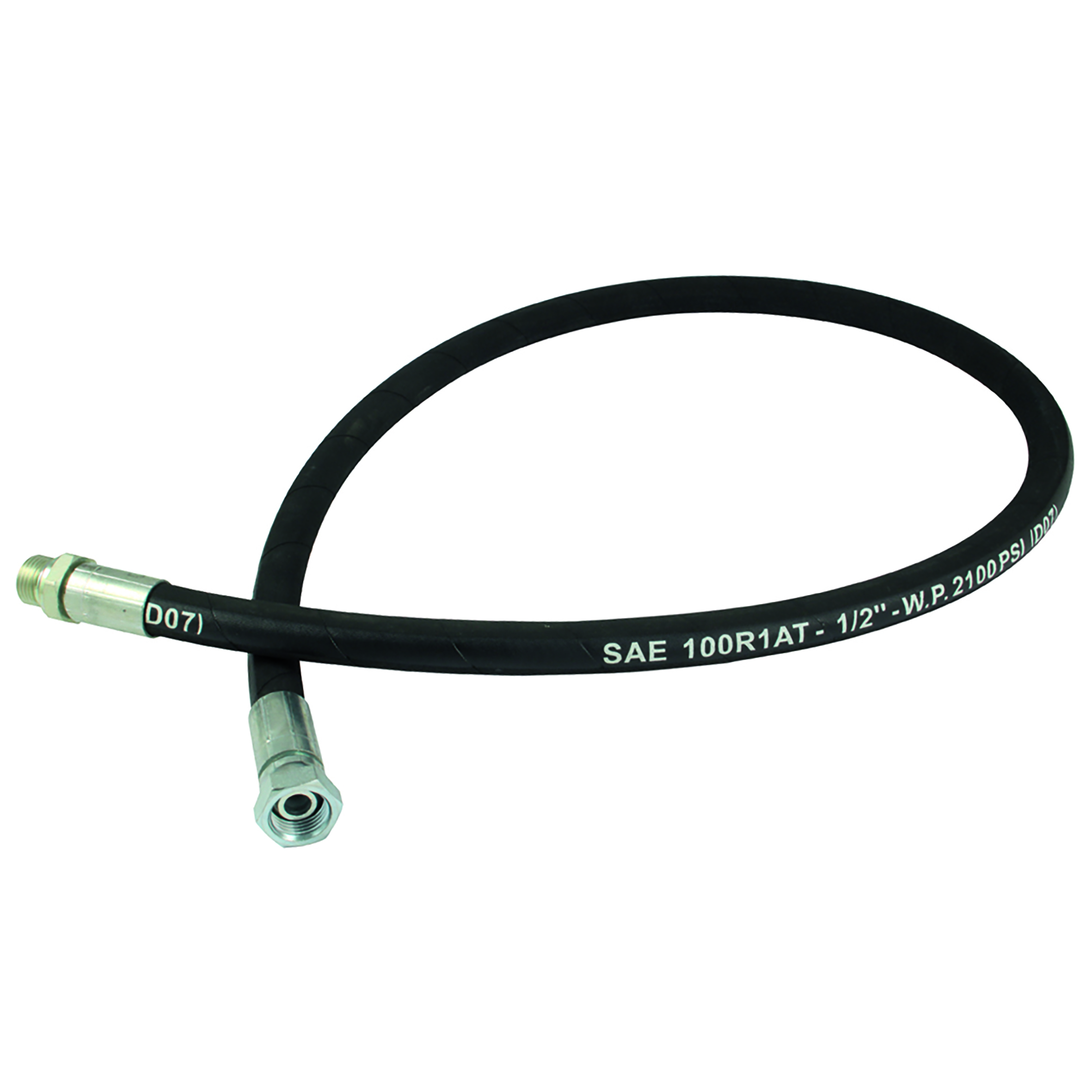 PRESSURE HOSE FOR OIL 1/2" M/F X 4MTRS