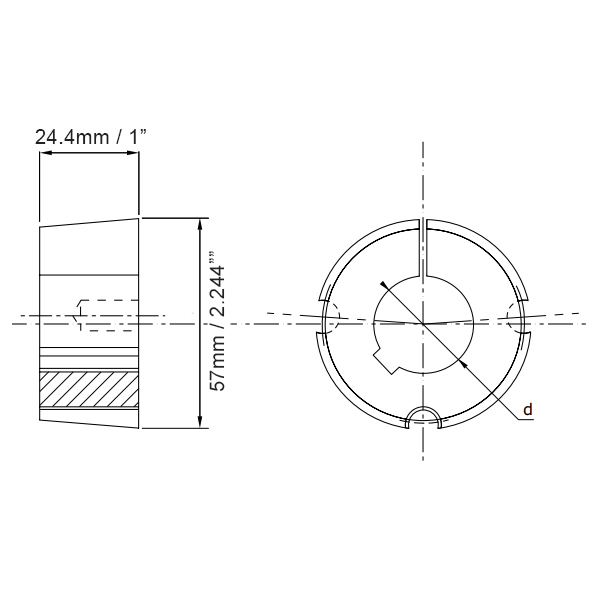 1610 Metric Taper Locks