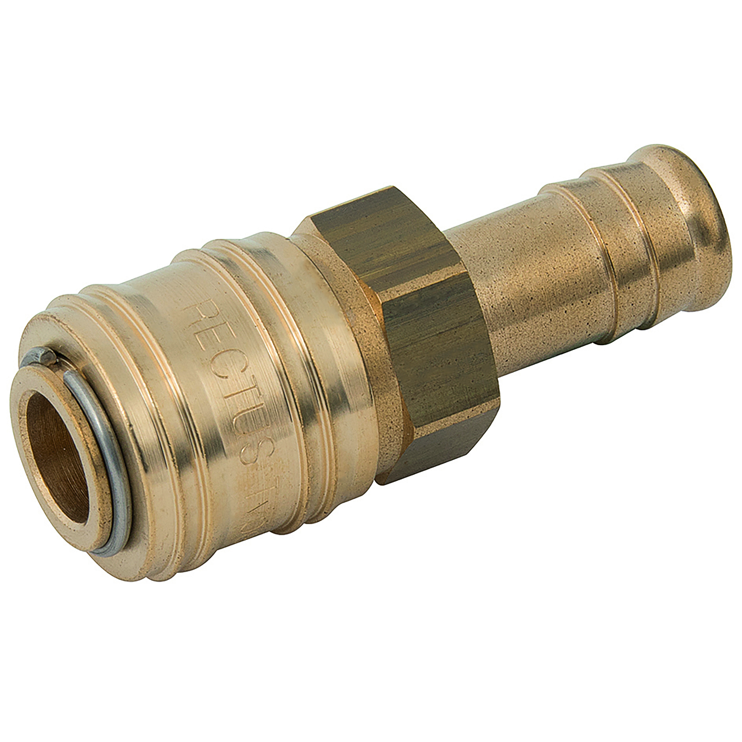 5/16"HOSETAIL  COUPLING BRASS UNPLATED