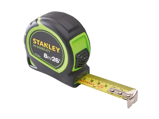 STANLEY® 8m (26ft) Hi-Vis Tylon Tape Measure