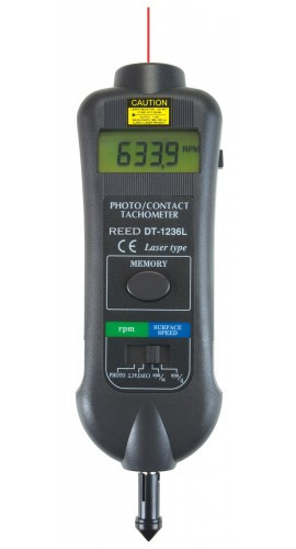 REED Instruments R7150NIST TACHOMETER, PHOTO/CONTACT, 99,999 RPM