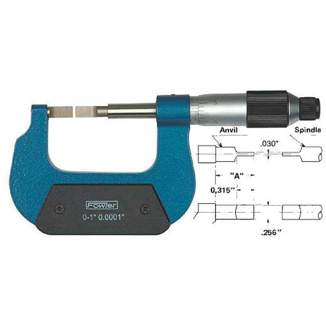 Fowler 52-246-004-1 Vernier Inch Blade Micrometers|TestEquipmentUSA