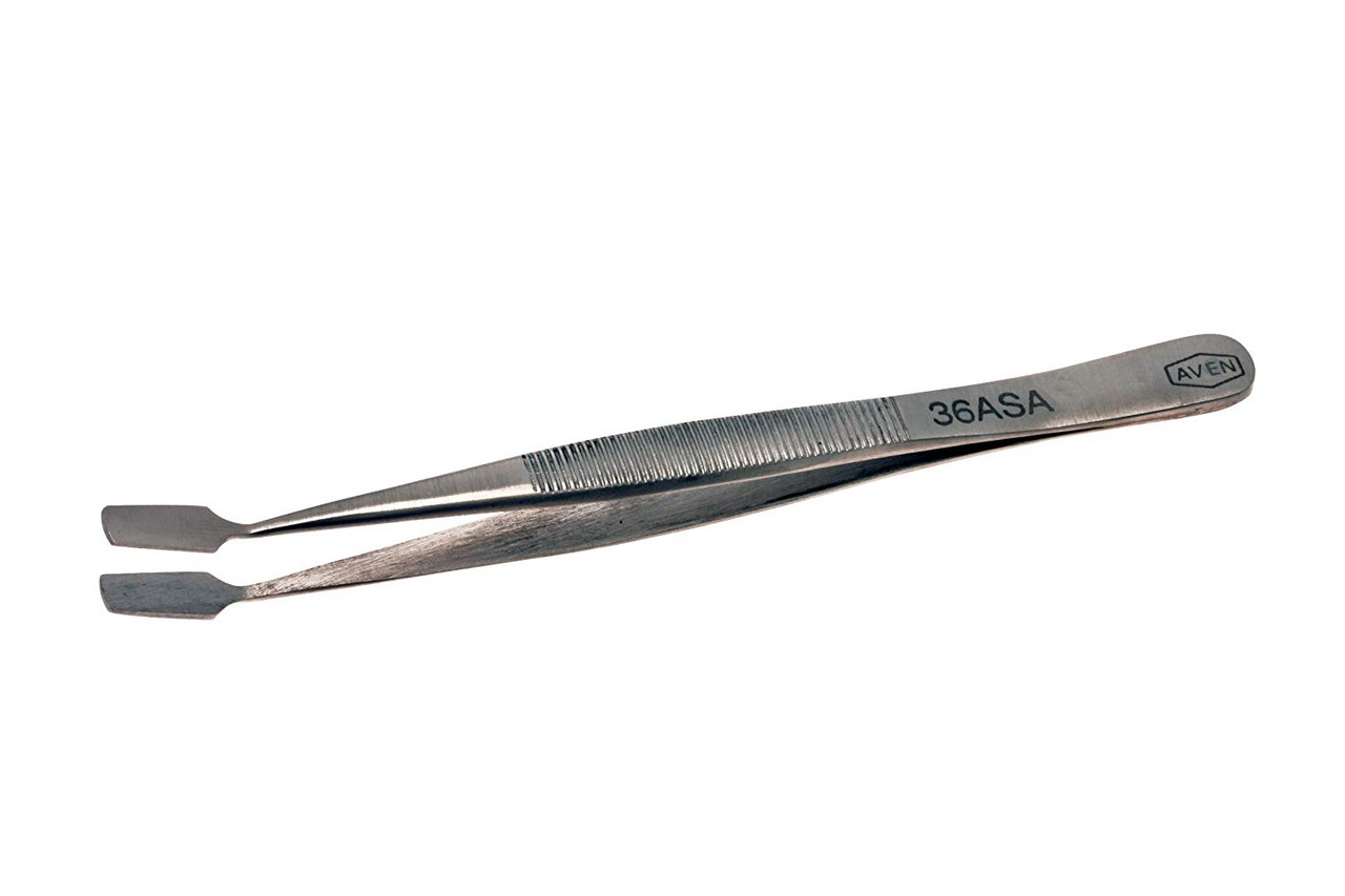 Vomm Precision Tweezers 1-SA, Straight, Very Fine Tips, 4.7 inch, Stainless  Steel