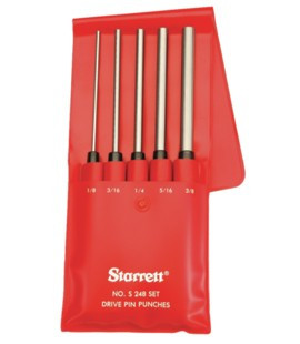 Starrett DRIVE PIN PUNCH SET, 5 PUNCHESTestEquipmentUSA