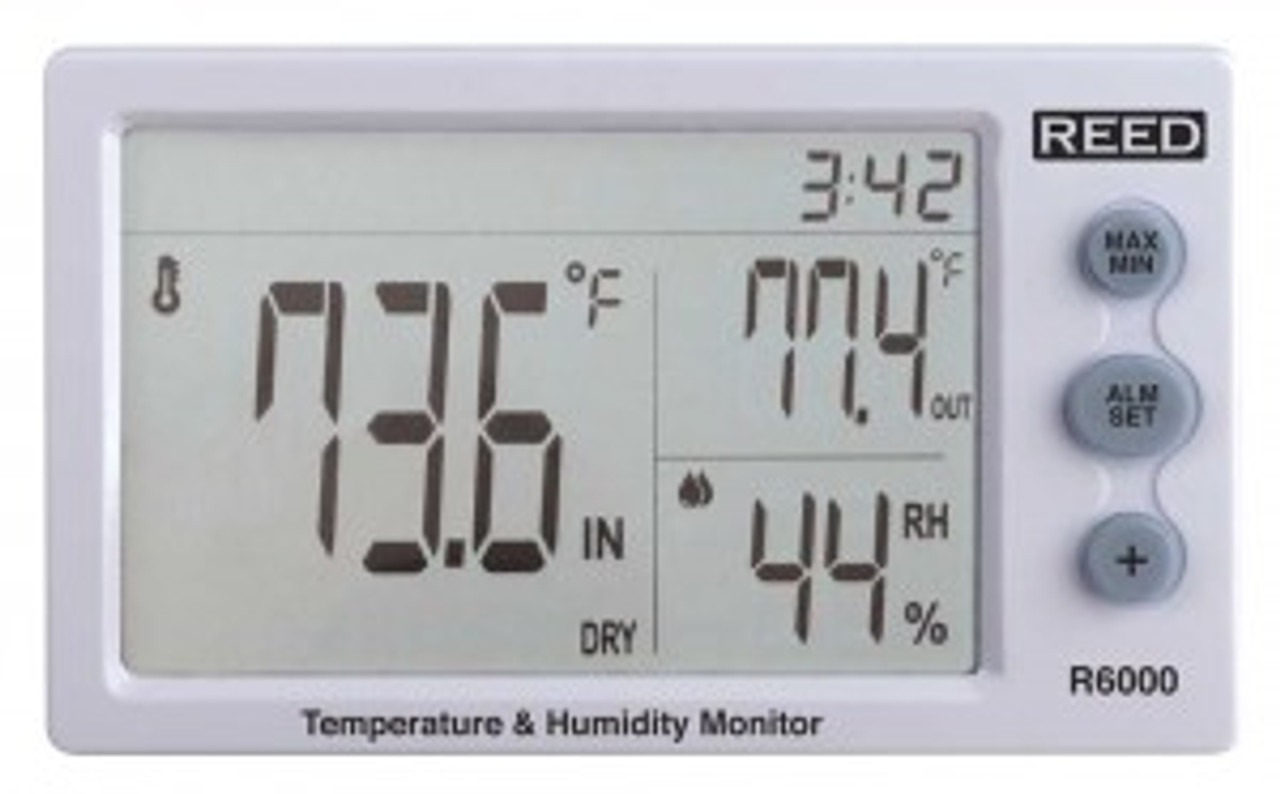 Reed Instruments R6000 Temperature and Humidity Meter