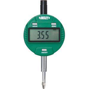 Insize 2113-101E No Auto Power Off Electronic Indicator, .5"/12.7Mm, Resolution .00005"/0.001Mm