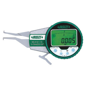 Insize 2121-51 Electronic Internal Caliper Gages, 1.2-2.0"/30-50Mm, Resolution .0002"/0.005Mm