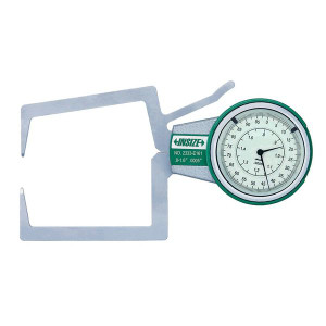 Insize 2333-E24 External Dial Caliper Gage, 1.6-2.4", Graduation .0005"