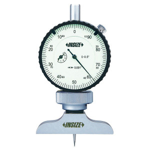 Insize 2341-E1 Dial Depth Gage, 0-1.2", Dial Indicator Graduation .001"