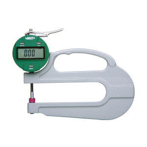 Insize 2872-10 Electronic Thickness Gage, 0-.4"/0-10Mm, Resolution .0005"/0.01Mm