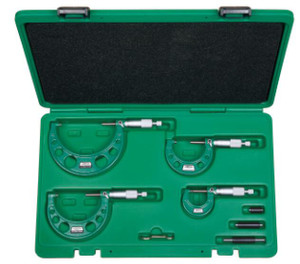 Insize 3203-44A Outside Micrometer, 0-4", Graduation .0001"