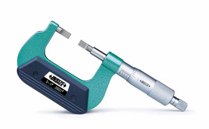 Insize 3232-2B Blade Micrometer, 1-2", Graduation .0001", Type B