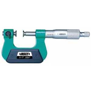 Insize 3280-1 Non Rotating Spindle Universal Micrometer, 0-1", Graduation .0001"